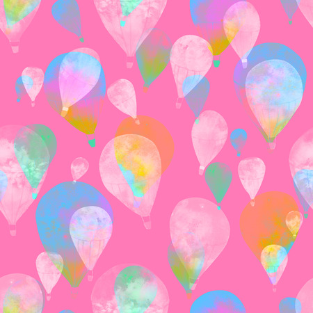 Watercolor balloonの写真素材
