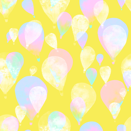 Watercolor balloonの写真素材