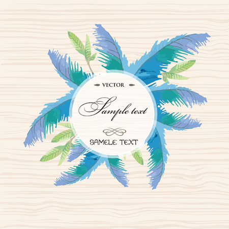 Watercolor Leavesのイラスト素材