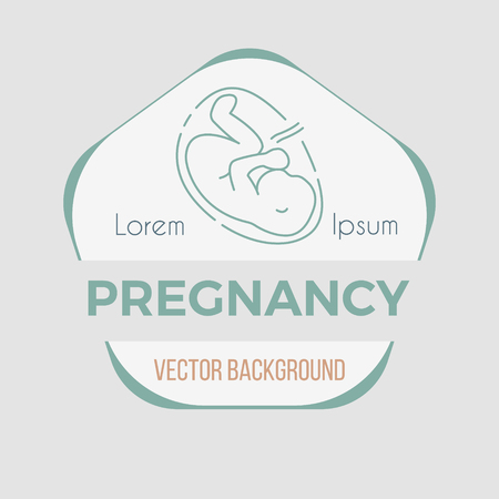 Banner template with research symbols . Line style vector illustration with place for your text.のイラスト素材