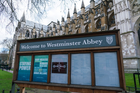 Westminster Abbey London LONDON, ENGLAND - FEBRUARY 22, 2016のeditorial素材