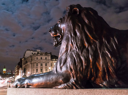 Lions at Trafalgar Squareのeditorial素材