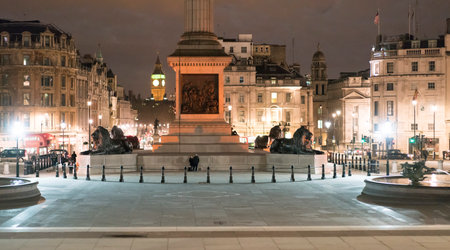 Trafalgar Square Londonのeditorial素材