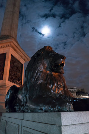 Lion at Trafalgar Squareのeditorial素材