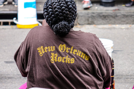 New Orleans rocks - French Quarter districtのeditorial素材