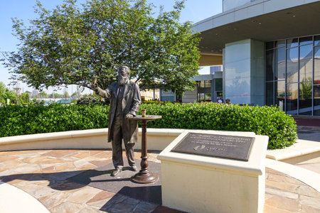 Pemberton Statue - the founder of Coca Cola in Atlantaのeditorial素材