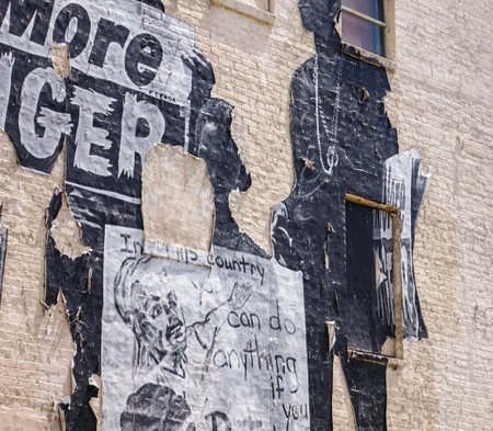 Paintings on a wall in Atlantaのeditorial素材