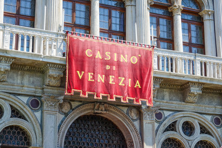Famous Casino di Venezia in Veniceのeditorial素材