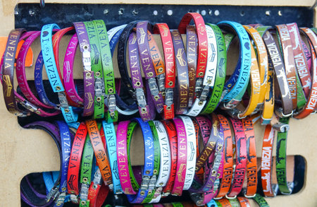 Bracelets for sale in Veniceのeditorial素材