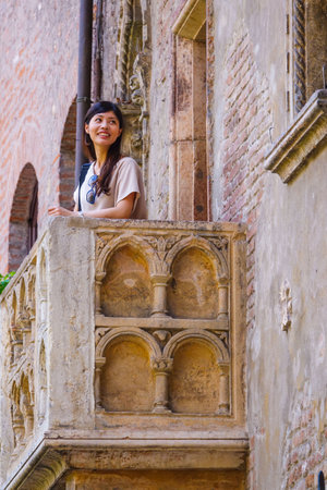 Famous Juliet s house in Verona - Casa di Giuliettaのeditorial素材