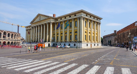 Verona City Hall - Municipio Di Veronaのeditorial素材