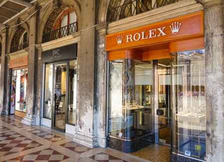 The Colonnades under the museums at St Mark s Square - Piazza San Marco in Veniceのeditorial素材