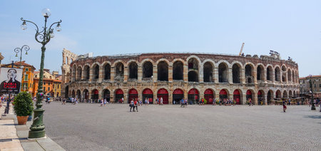 World famous Arena of Veronaのeditorial素材