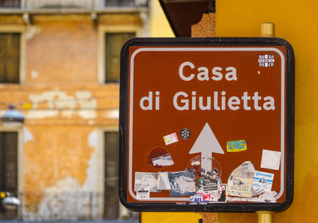 Famous Juliet s house in Verona - Casa di Giuliettaのeditorial素材