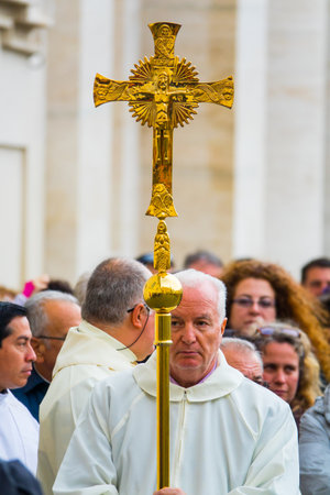 Catholic Pilgrims at St Peters Square - The Vatican in Rome - ROME, ITALY - NOVEMBER 5, 2016