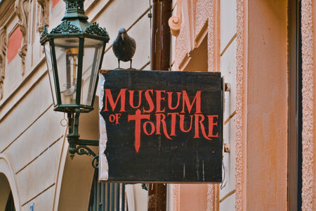 Museum of Torture in Prague - PRAGUE / CZECH REPUBLIC - MARCH 20, 2017のeditorial素材
