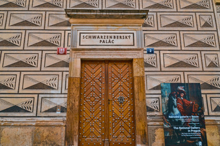 Schwarzenberg Museum in Prague located nearby Prague Castle - PRAGUE / CZECH REPUBLIC - MARCH 20, 2017のeditorial素材