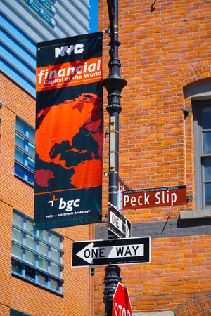 NYC Financial Capital of the world- MANHATTAN / NEW YORK - APRIL 1, 2017のeditorial素材