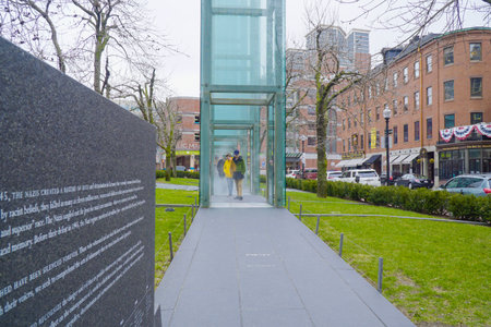 The Holocaust Memorial in the city of Boston - BOSTON , MASSACHUSETTS - APRIL 3, 2017のeditorial素材