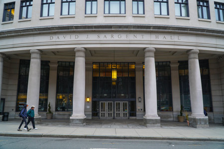 David J Sargent Hall in Boston - BOSTON , MASSACHUSETTS - APRIL 3, 2017のeditorial素材