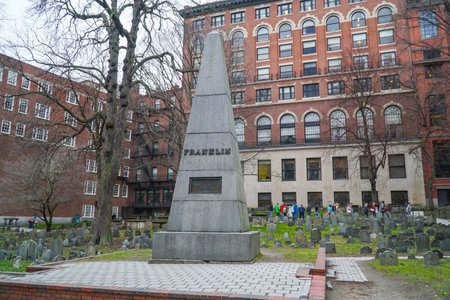 The President Franklin Family Grave in Boston - BOSTON , MASSACHUSETTS - APRIL 3, 2017のeditorial素材