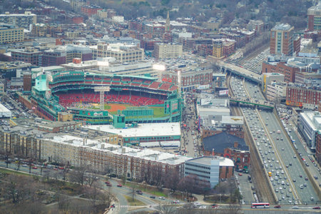 Fenway Park - home of the Boston Red Sox - BOSTON , MASSACHUSETTS - APRIL 3, 2017のeditorial素材