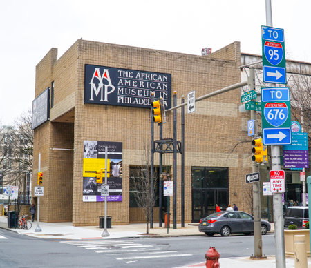 The African American Museum in Philadelphia - PHILADELPHIA - PENNSYLVANIA - APRIL 6, 2017のeditorial素材