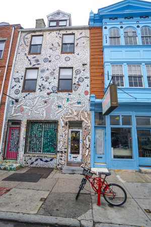 Beautiful buildings in Philadelphia - PHILADELPHIA - PENNSYLVANIA - APRIL 6, 2017のeditorial素材