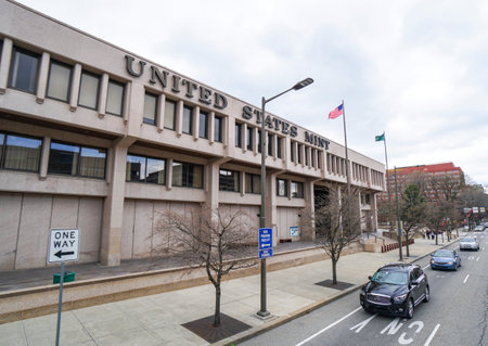 United States Mint in Philadelphia - PHILADELPHIA - PENNSYLVANIA - APRIL 6, 2017のeditorial素材