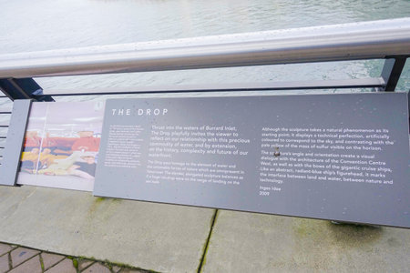 The Drop sculpture in Vancouver - VANCOUVER - CANADA - APRIL 12, 2017のeditorial素材