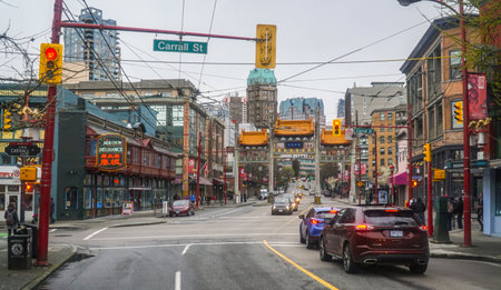 Chinatown in Vancouver - VANCOUVER - CANADA - APRIL 12, 2017のeditorial素材