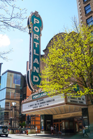 Portland Theater - Arlene Schnitzer Concert Hall - PORTLAND - OREGON - APRIL 16, 2017のeditorial素材