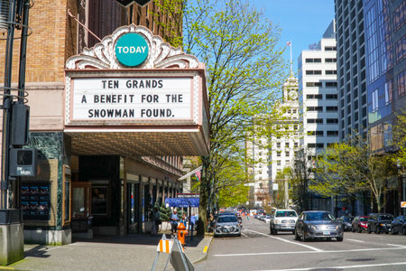 Portland Theater - Arlene Schnitzer Concert Hall - PORTLAND - OREGON - APRIL 16, 2017のeditorial素材