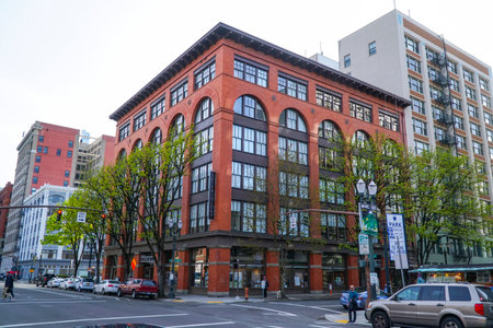 Portland Scientology building - PORTLAND - OREGON - APRIL 16, 2017のeditorial素材