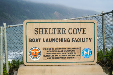 Beautiful Shelter Cove in California at the Pacific Coast - SHELTER COVE - CALIFORNIA - APRIL 17, 2017のeditorial素材