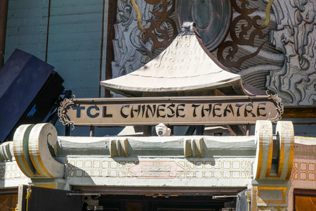 Graumans TCL Chinese Theater at Hollywood Blvd in Los Angeles - LOS ANGELES - CALIFORNIA - APRIL 20, 2017のeditorial素材