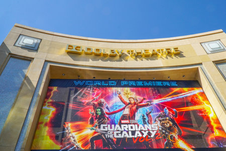 Famous Dolby Theater in Hollywood - Home of the Oscars - LOS ANGELES - CALIFORNIA - APRIL 20, 2017のeditorial素材