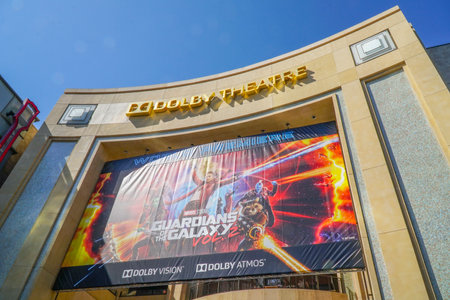 Famous Dolby Theater in Hollywood - Home of the Oscars - LOS ANGELES - CALIFORNIA - APRIL 20, 2017のeditorial素材
