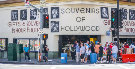 Souvenirs of Hollywood in Los Angeles - LOS ANGELES - CALIFORNIA - APRIL 20, 2017のeditorial素材