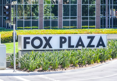 Fox Plaza Building in Los Angeles - LOS ANGELES - CALIFORNIA - APRIL 20, 2017のeditorial素材