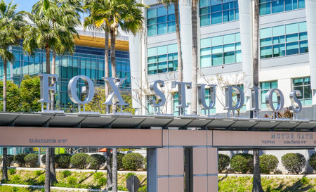 Famous Fox Studios in Century City Los Angeles - LOS ANGELES - CALIFORNIA - APRIL 20, 2017のeditorial素材