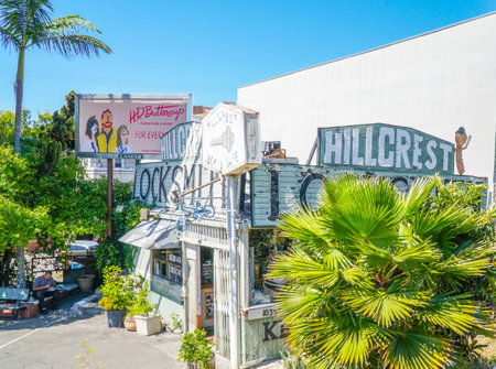 Beautiful hut in Hillcrest Los Angeles - LOS ANGELES - CALIFORNIA - APRIL 20, 2017のeditorial素材