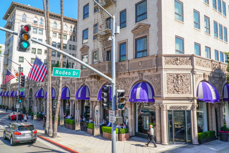 Very famous and exclusive Hotel - The Beverly Wilshire - LOS ANGELES - CALIFORNIA - APRIL 20, 2017のeditorial素材