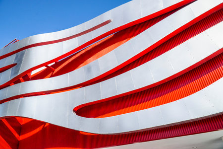 Petersen Automotive Museum in Los Angeles - LOS ANGELES - CALIFORNIAのeditorial素材
