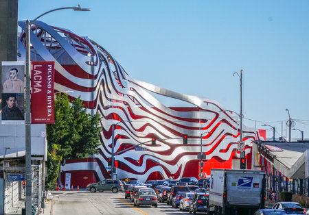 Petersen Automotive Museum in Los Angeles - LOS ANGELES - CALIFORNIAのeditorial素材