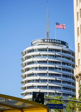 The Tower of Capitol Records in Los Angeles - LOS ANGELES - CALIFORNIAのeditorial素材