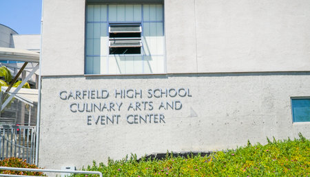 Garfield High School in San Diego - SAN DIEGO - CALIFORNIA - APRIL 21, 2017