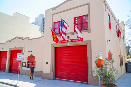 Fire Department museum in San Diego - SAN DIEGO - CALIFORNIA - APRIL 21, 2017
