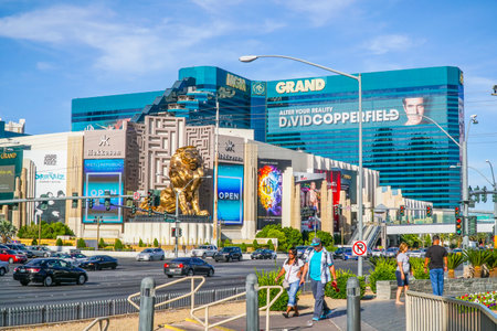 MGM Grand Hotel in Las Vegas - LAS VEGAS - NEVADA - APRIL 23, 2017のeditorial素材