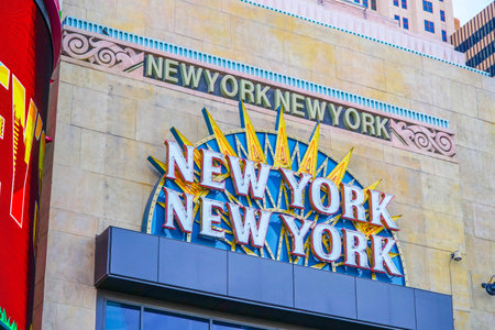 New York New York Hotel and Casino in Las Vegas - LAS VEGAS - NEVADA - APRIL 23, 2017のeditorial素材